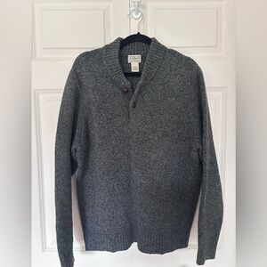 L.L. Bean Men's Charcoal Crewneck Sweater